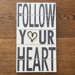 Charming Heart Wall Art in Black and White